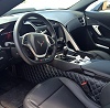 C7 Corvette Custom Leather Diamond Pattern Tunnel Drapes